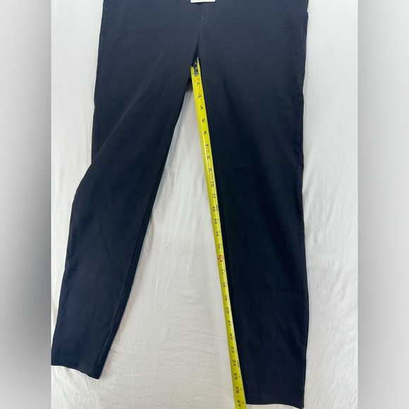 Halara High Waisted Back Pocket Stretchy Knit Denim Leggings Pants Black L - Picture 5 of 9